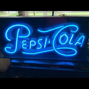 Pepsi neon sign